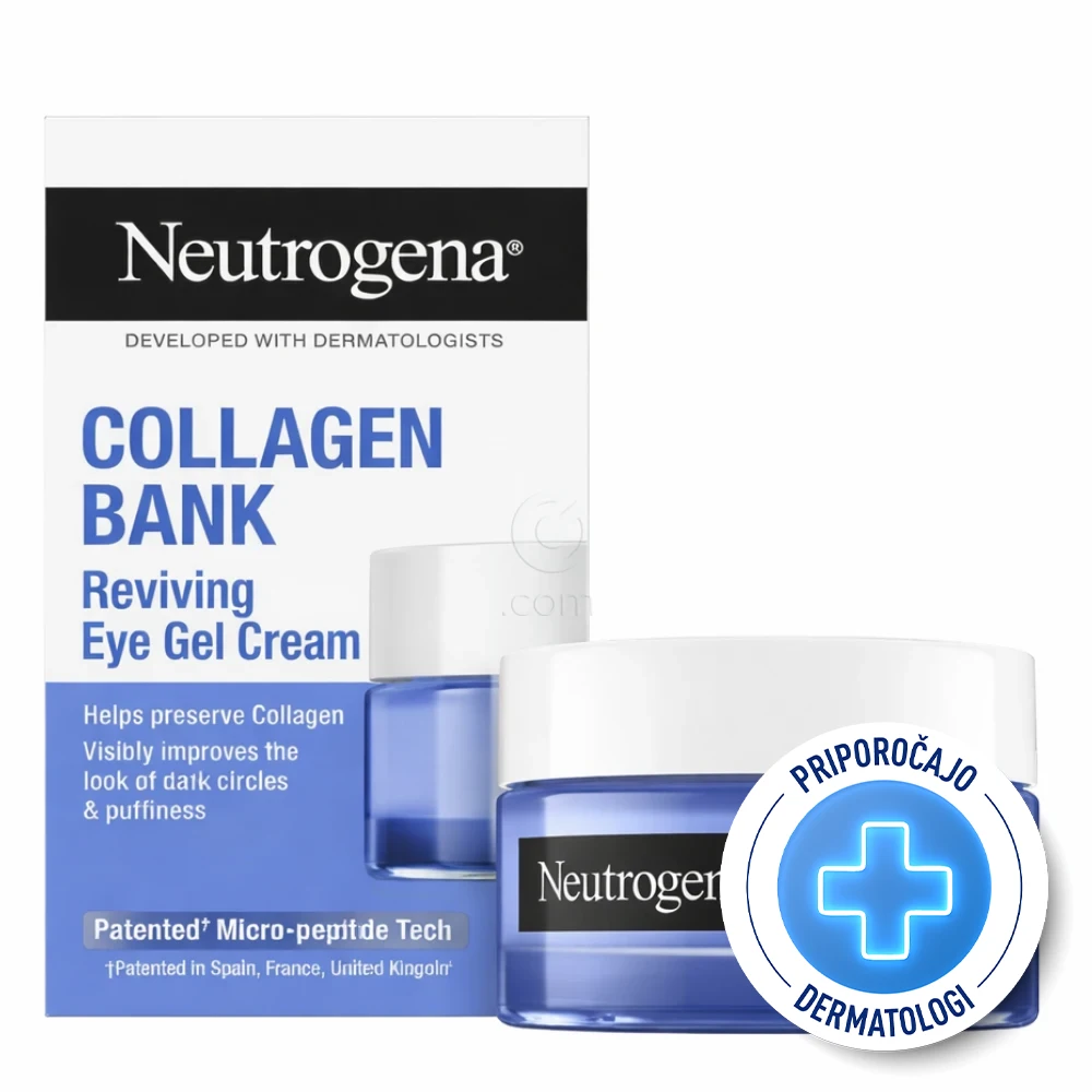 Neutrogena Collagen Bank Reviving, obnavljajoča gel krema za predel okoli oči (15 ml)